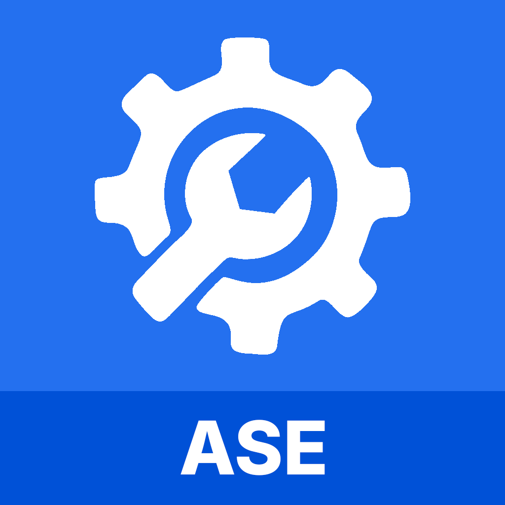 ASE Automotive Exam Test Icon